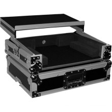 Pro DJ Flight Case For Denon MC6000 Controllers With Laptop Shelf And Gliding Platform